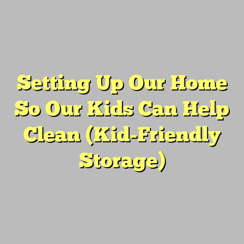 Setting Up Our Home So Our Kids Can Help Clean (Kid-Friendly Storage)