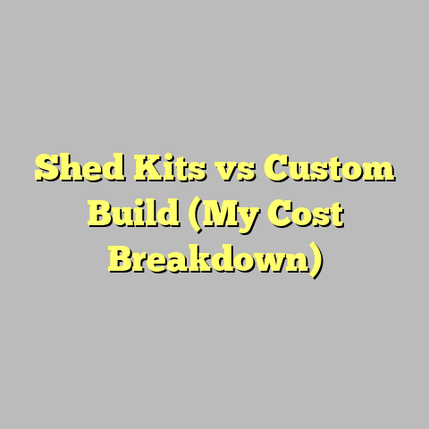 Shed Kits vs Custom Build (My Cost Breakdown)