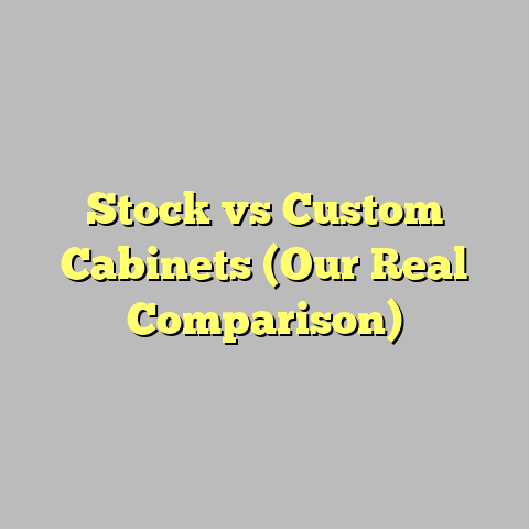 Stock vs Custom Cabinets (Our Real Comparison)