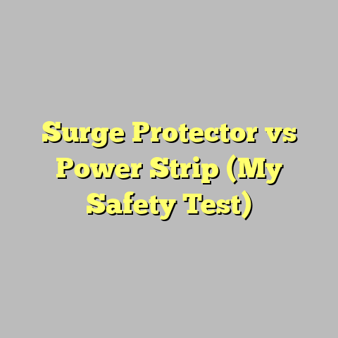 Surge Protector vs Power Strip (My Safety Test)