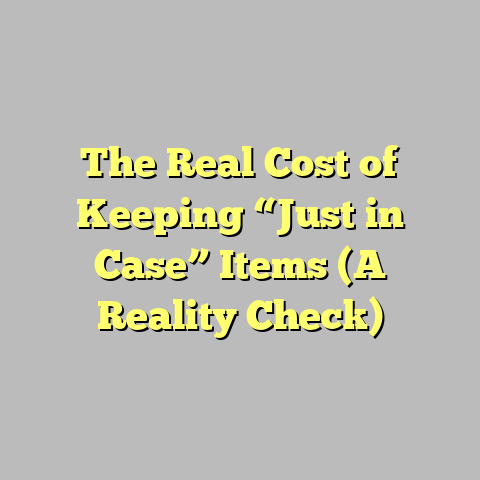 The Real Cost of Keeping “Just in Case” Items (A Reality Check)