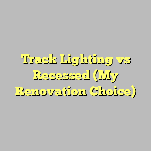 Track Lighting vs Recessed (My Renovation Choice)
