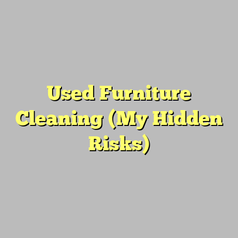 Used Furniture Cleaning (My Hidden Risks)