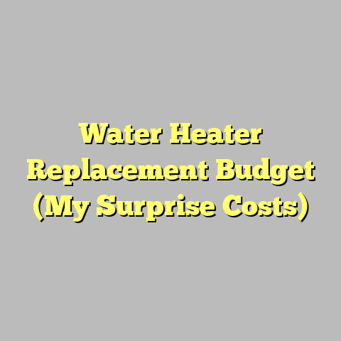 Water Heater Replacement Budget (My Surprise Costs)