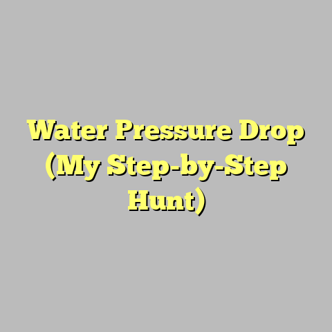 Water Pressure Drop (My Step-by-Step Hunt)