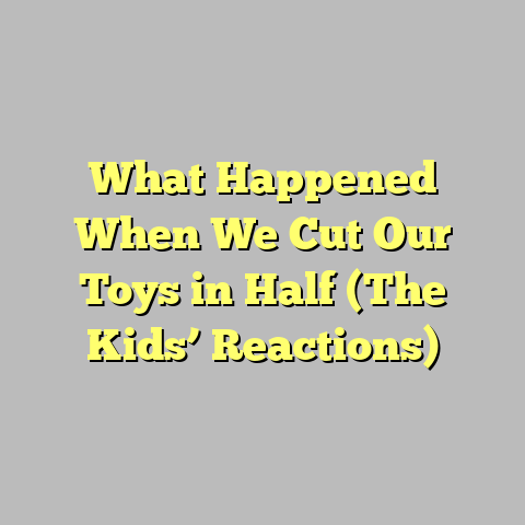 What Happened When We Cut Our Toys in Half (The Kids’ Reactions)