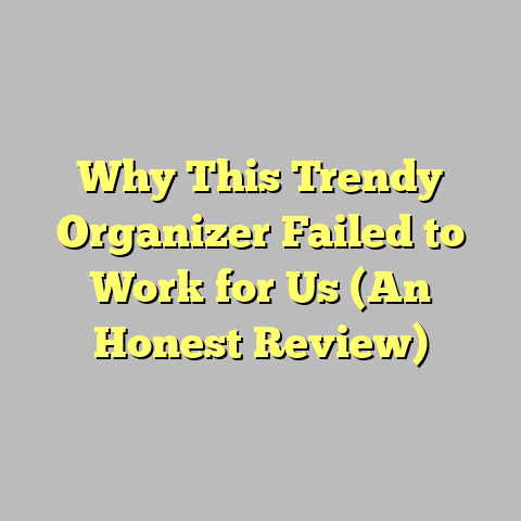 Why This Trendy Organizer Failed to Work for Us (An Honest Review)
