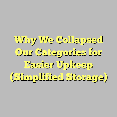 Why We Collapsed Our Categories for Easier Upkeep (Simplified Storage)