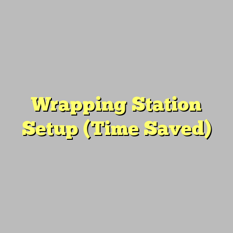 Wrapping Station Setup (Time Saved)