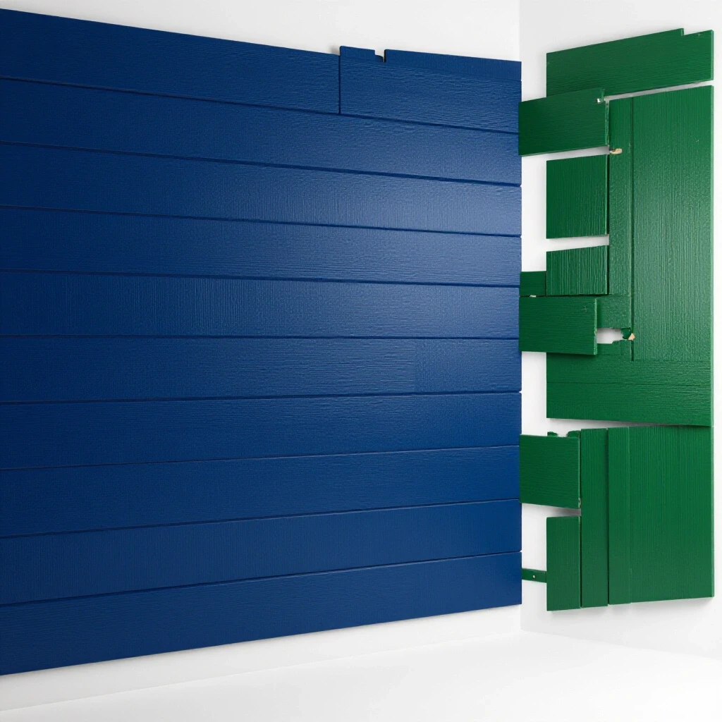 A comparison of a perfectly installed board and batten wall against one showing common mistakes like uneven spacing and misalignment.