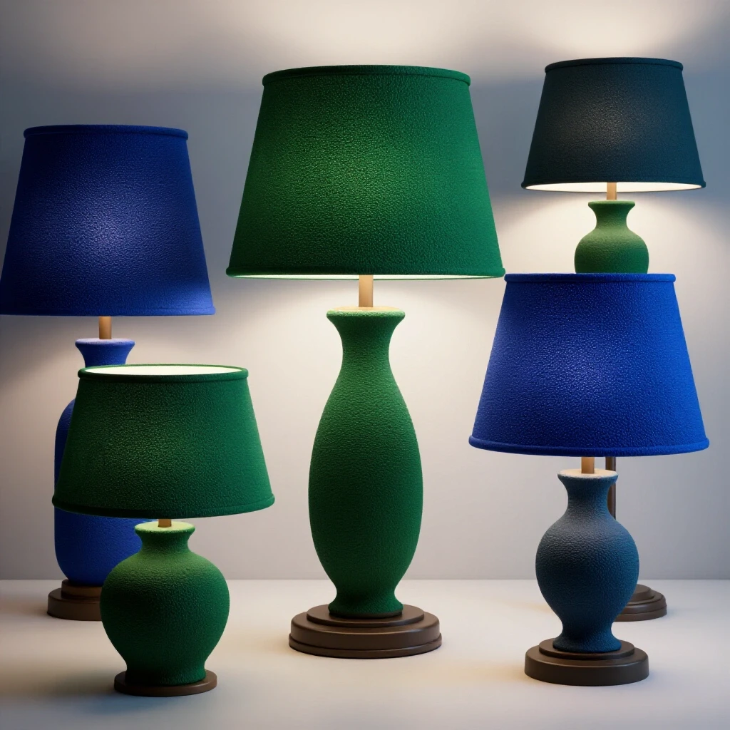 A striking illustration showing the contrast between a dimly lit room and a brightly illuminated space, featuring colorful lamps to improve home lighting.