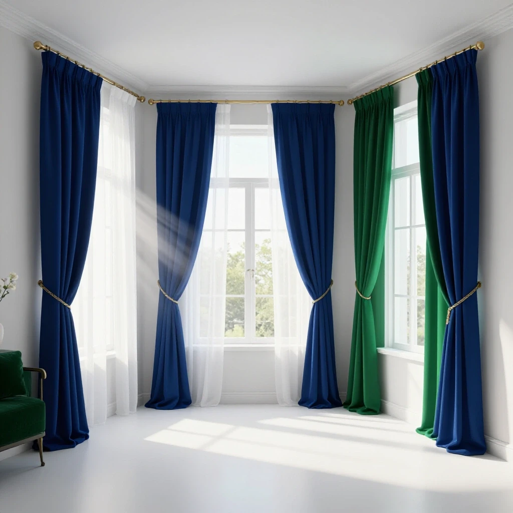 A bright, airy room with open windows, flowing sheer curtains, and a cozy corner, illustrating improved airflow.