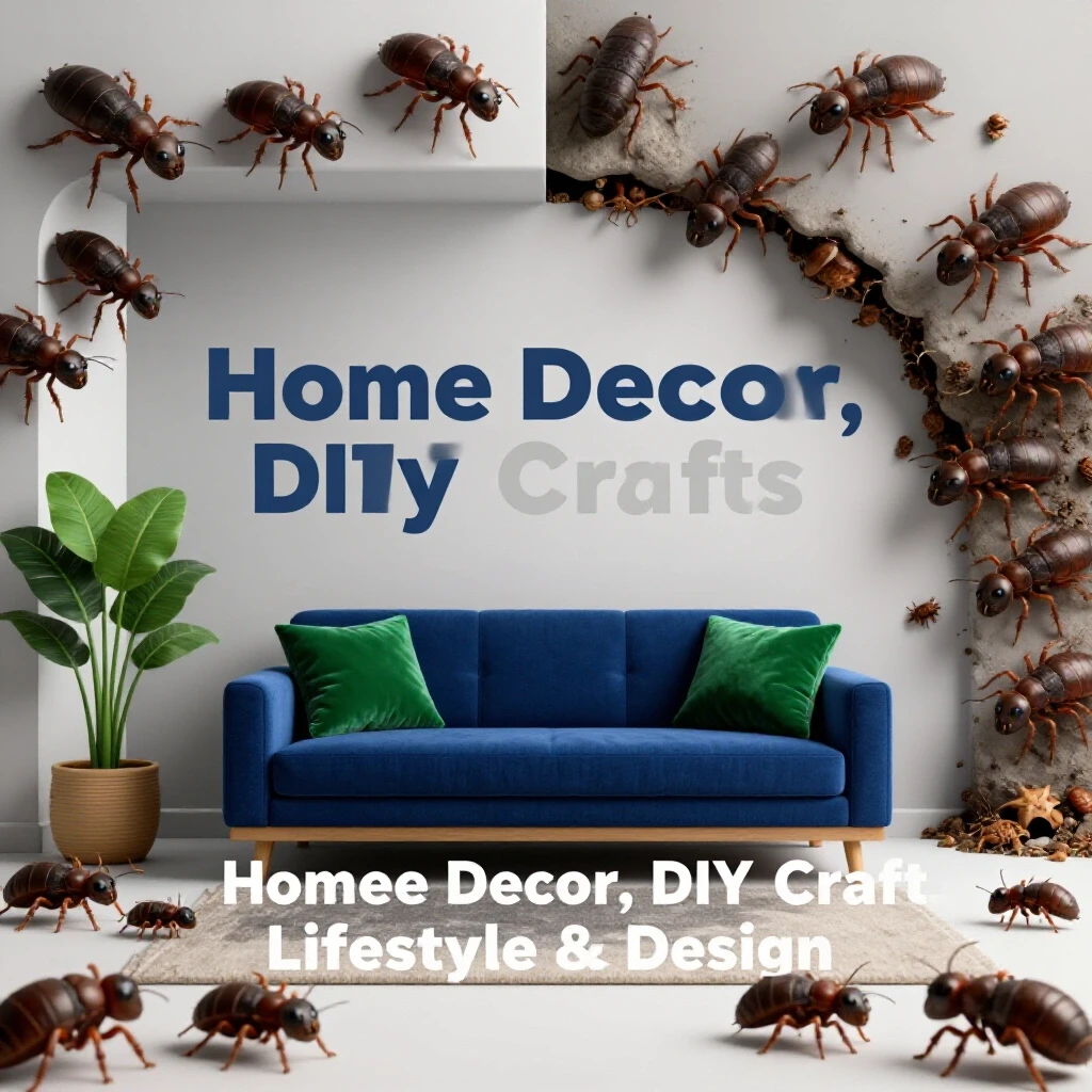 Split-screen image showing a pristine home environment contrasted with hidden pests in darker corners.