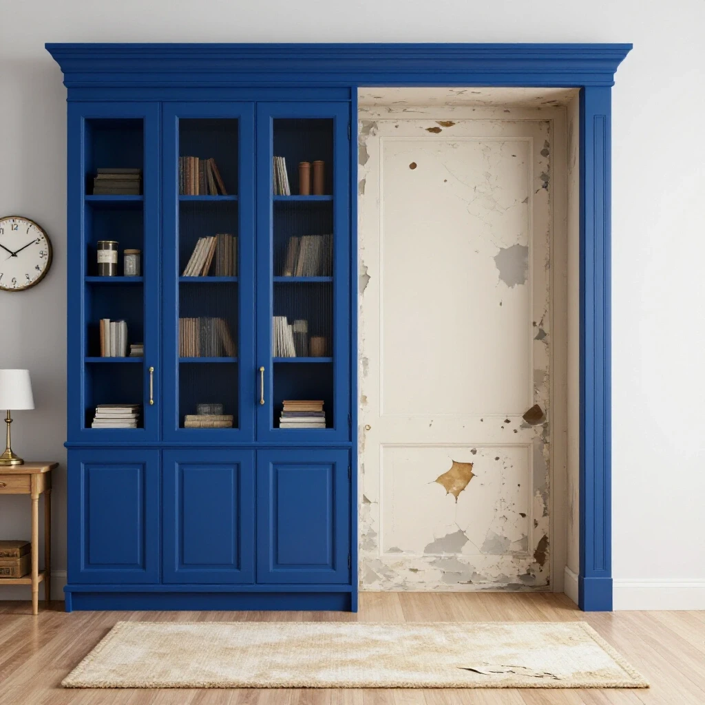 A striking contrast between a beautifully renovated room and a distressed area, symbolizing repair costs.