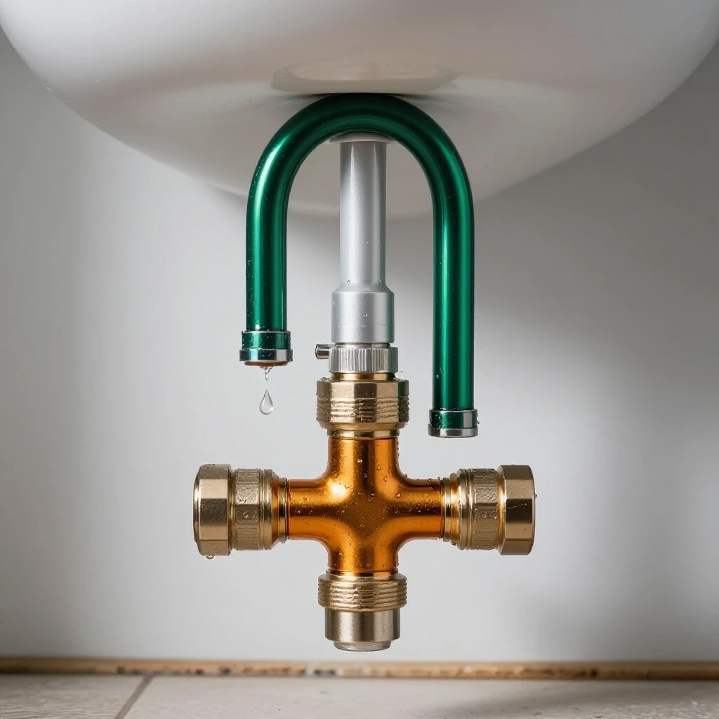 Close-up of a shiny toilet supply line installed in a rustic bathroom setting, symbolizing leak-free performance.
