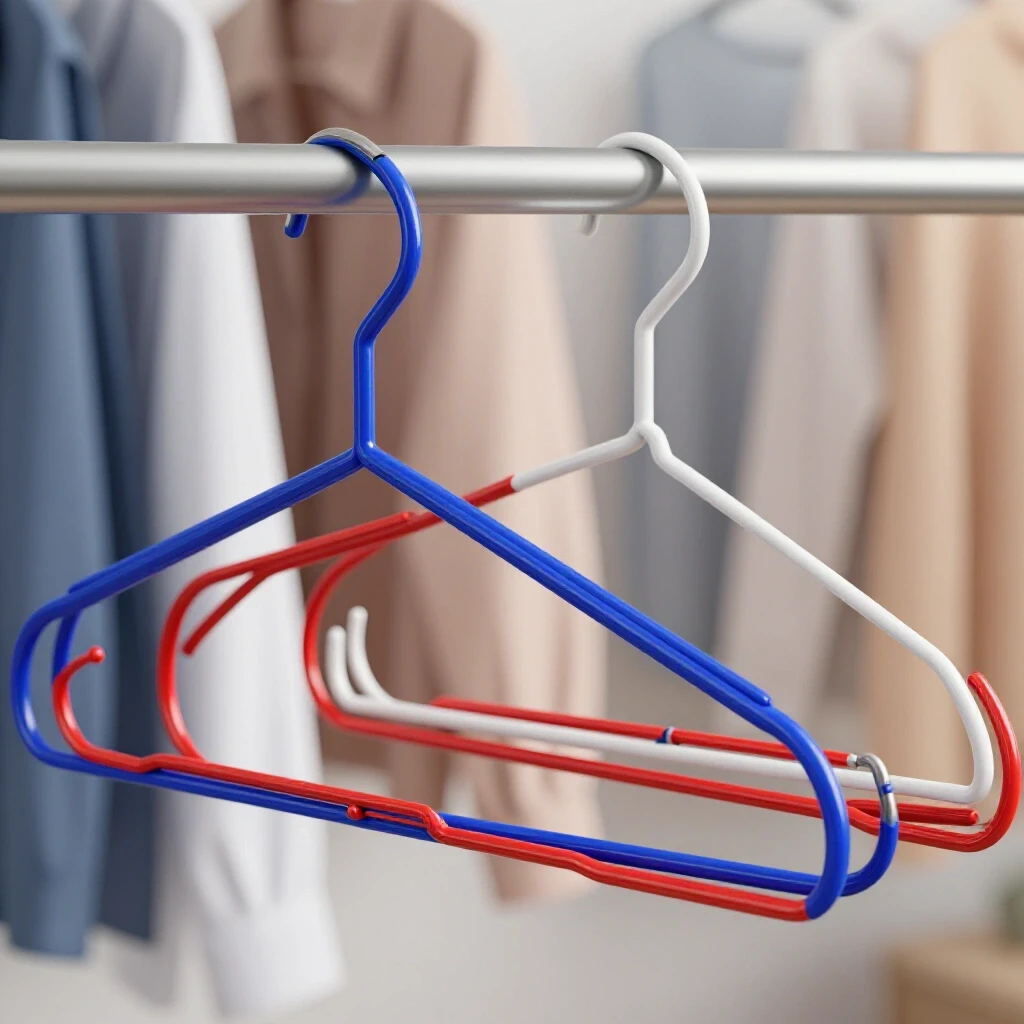 A bent wire hanger alongside a pristine hanger, evoking curiosity about hanger durability and function.